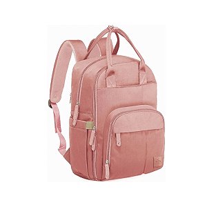 Mochila de Maternidade Laço Bebê Alice Rosa