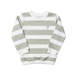 Blusão em Moletom Comfort com Bordado Verde