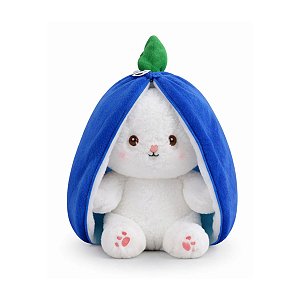 Coelho Surpresa Ovo de Páscoa de Pelúcia Azul