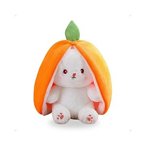 Coelho Surpresa Ovo de Páscoa de Pelúcia Laranja