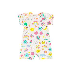 Macaquinho em Suedine Premium Estampado