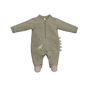 Macacão Longo Zíper Moletinho