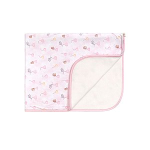 Cobertor Soft Bebê Menina Dupla Face