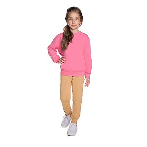 Calça Unissex Básica Moletom com Felpa