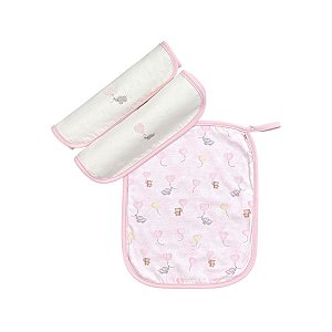 Kit 3 Fraldinhas Boca Estampada Menina