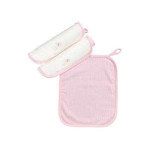 Kit 3 Fraldinhas Boca Lisa Menina