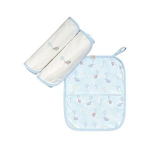 Kit 3 Fraldinhas Boca Estampado Menino