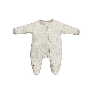 Macacão Longo Ziper Plush Carneirinho