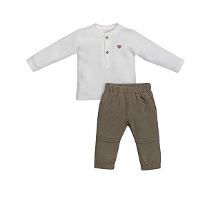 Conjunto Camiseta Manga Longa e Calça Microfibra