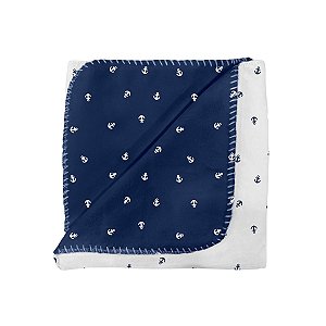 Manta Bebê Velvet Âncora