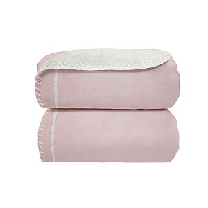 Manta Bebê Moon Frame Rosa Bebê