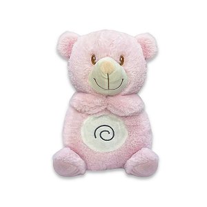 Minha Primeira Pelúcia Musical Urso Rosa