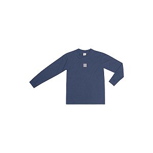 Camiseta Espaço Meia Malha  Azul Vintage