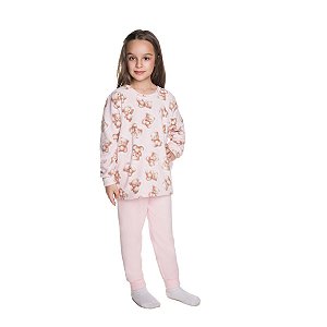 Pijama Unissex Estampado Blusa e Calça Soft
