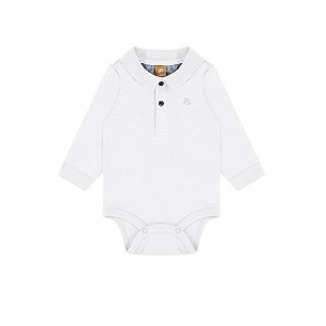 Body Polo Manga Longa Suedine