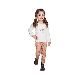 Conjunto Spirit Blusa Cotton Legging Molecotton Sublimado
