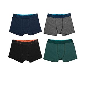 Cueca Boxer Infantil  Cotton Upman - Cores Diversas