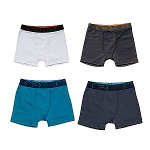 Cueca Boxer Infantil Poliamida Dry Upman - Diversas Cores