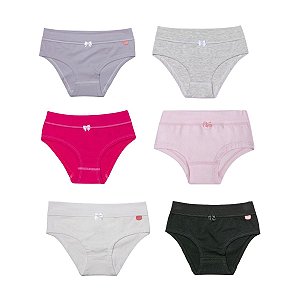 Calcinha Juvenil Cotton Básica Upman - Cores Diversas