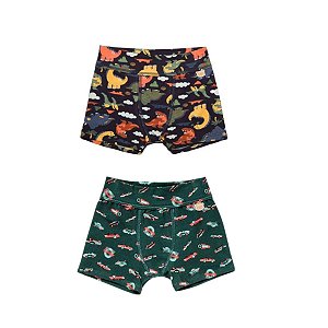 Cueca Boxer Infantil Cotton Upman - Estampas Diversas