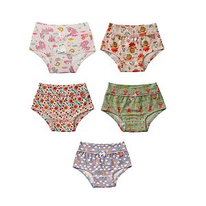 Calcinha Infantil Cotton Upman - Estampas Diversas