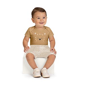 Conjunto Bebê Menino Body e Short Tigre