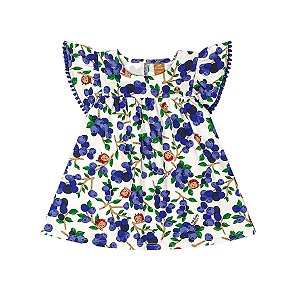 Vestido em Cotton Estampado Cores Diversas