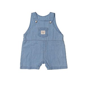 Jardineira Bebê Sunset Azul Jeans