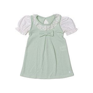 Vestido Nature Verde com Renda
