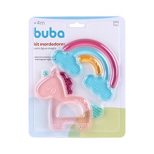 Kit Mordedores com Água Magic Unicórnio Buba
