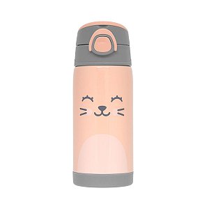 Copo Térmico Parede Dupla Gumy Pêssego 400 ml Buba