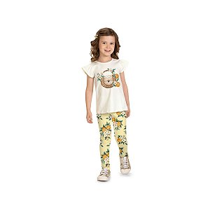 Conjunto Infantil Milon em Cotton Off White