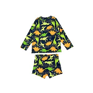 Conjunto Infantil Fofotinhos Neon Print Proteção UV