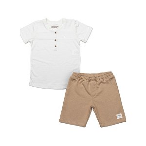 Conjunto Infantil Grow Up NY Creme