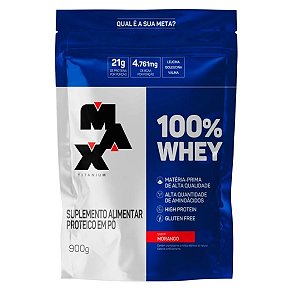 WHEY 100% MAX TITANIUM 900G REFIIL