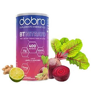 BT NITRATO DOBRO 450G LIMÃO E GENGIBRE C/ CAFEÍNA