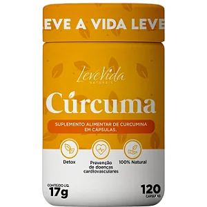 CURCUMA 120CAPS - LEVE VIDA