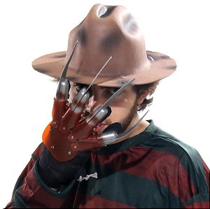 Kit Chapeu e Luva Freddy - Sulamericana Fantasias