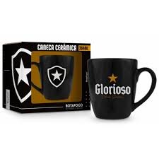 CANECA CERAMICA PRIME TIMES 350ML BOTAFOGO - BRASFOOT