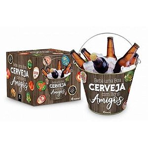 BALDE PARA CERVEJA BONS AMIGOS METAL 5L - BRASFOOT