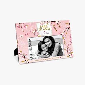 Porta Retrato Mãe Te Amo de Coração - Brasfoot