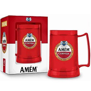Caneca Gel Amém 300ml - Brasfoot