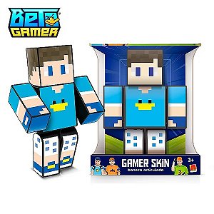 Boneco Familia Arqueira Beto Gamer Minecraft 25cm - Algazarra