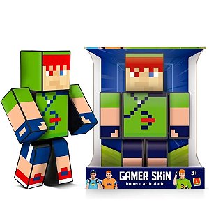 Boneco Familia Arqueira Robin Hood Minecraft 25cm - Algazarra