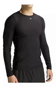 CAMISETA MANGA LONGA ALTA COMPRESSAO T SHIRT PRETO P  - KANXA