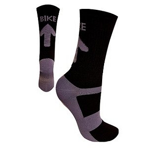 MEIA CICLISMO ADVANCE 33/38 e 39/43 PRETO/CHUMBO - KANXA