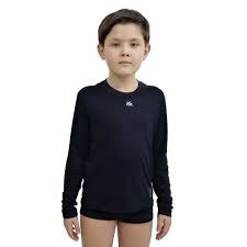 CAMISETA MANGA LONGA ALTA COMPRESSAO INFANTIL T SHIRT  PRETO P - KANXA