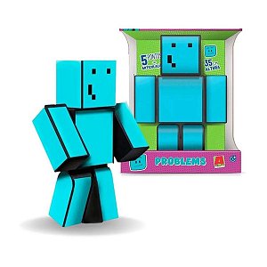 Boneco Pequeno Problems Minecraft 25cm - Algazarra