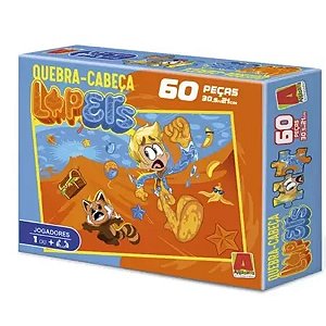Jogo Quebra Cabeça Turma Lopers 60 Pçs Minecraft - Algazarra
