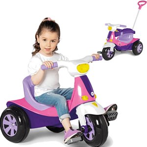 TRICICLO VELOMOTO ROSA - CALESITA